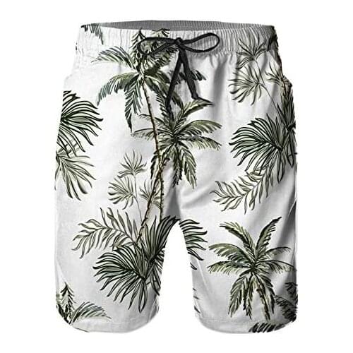 Mens Printed Shorts Pants,Beach Shorts,Quick Dry Beach Board Swim Trunks