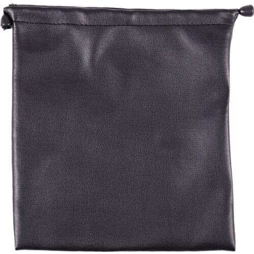 PU Leather Soft Storage Bag Pouch Case For Around Earphone AE TP-1 DJ Headphone Black