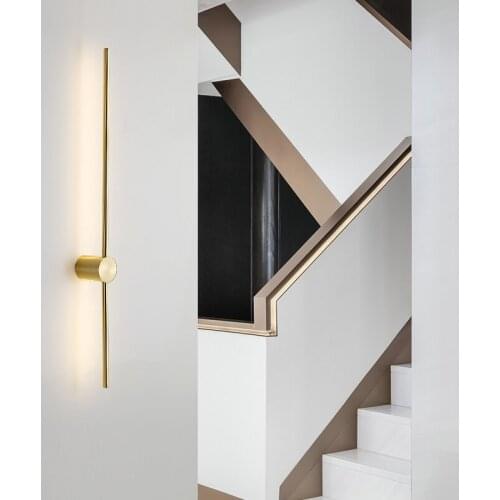 Nordic Minimalist Long Wall Lamp Modern Led Wall Light Indoor Living Room Bedroom LED Bedside Lamp Home Decor Lighting Fixtures