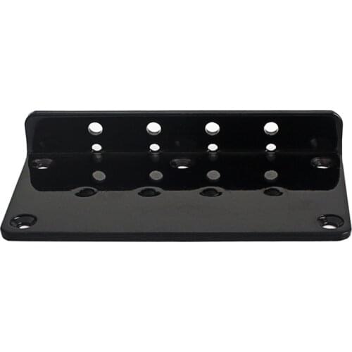 Tooyful Durable Iron 4 String Guitar Bridge Baseplate Black for Bass Guitar Parts DIY