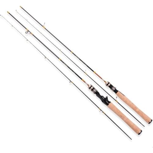 Fishing Rod Soild Carbon Tips Lure Rod Super Soft Super Light UL Action Spinning Rod Casting Rod Angling Pole Fishing Equipment