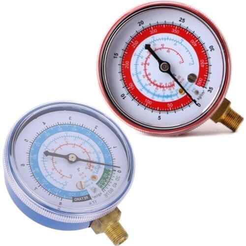 Blue Air Conditioner R404 R134A R22 Refrigerant Low Pressure Gauge PSI KPA