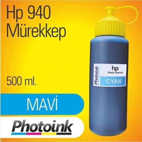 Compatible for HP 940 Cartridges 500 ml Blue INK (PHOTO INK Intellect 86515465