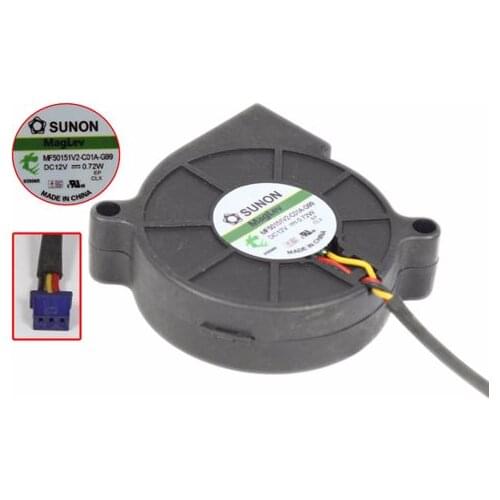 SUNON MF50151V2-C01A-G99 DC 12V 0.72W 50x50x15mm 3-Wire Server Cooling Fan