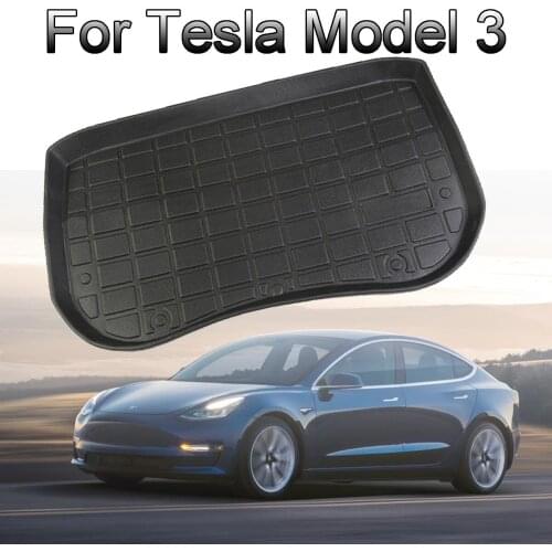 Black TPE Material Waterproof Front Cargo Tray Trunk Anti-dust Boot Cargo Line Custom Fit For Tesla Model 3 Floor Mat