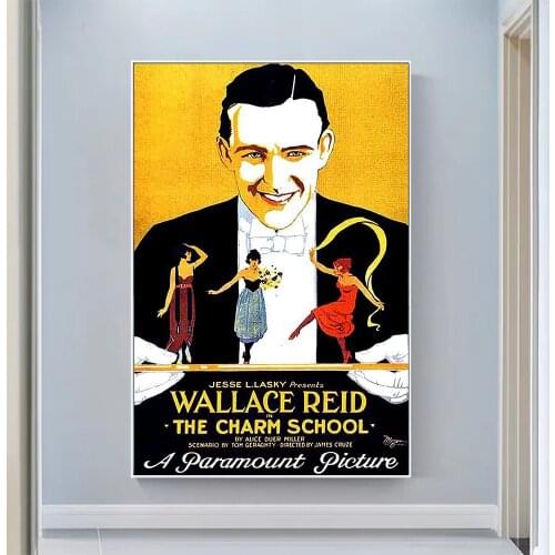 V0775 The Charm School Vintage Classic Movie Wall Silk Cloth HD Poster Art Home Decoration Gift