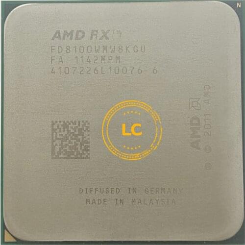 AMD FX-Series FX 8100 2.8 GHz Eight-Core CPU Processor FD8100WMW8KGU Socket AM3
