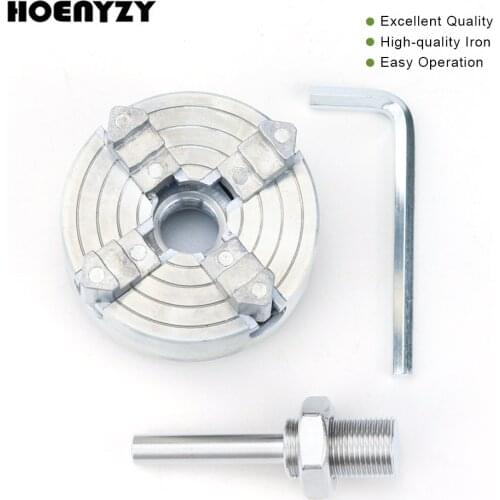 Z011/Z011A Mini Drill Zinc Alloy Manual Self-Centering Metal There/Four 3-Jaw 4-Jaw Lathe Chuck Clamp For CNC Machine Tool