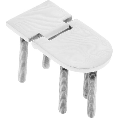 Flush Mount Cabinet Door Hinges Screws Installation - 76 x 40 mm / 2.99 x 1.57 inch - Stainless Steel