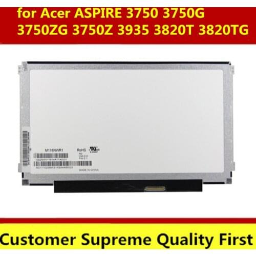 LED Display LAPTOP LCD SCREEN for Acer ASPIRE 3750 3750G 3750ZG 3750Z 3935 3820T 3820TG TIMELINEX SERIES 1366X768 40 pin)