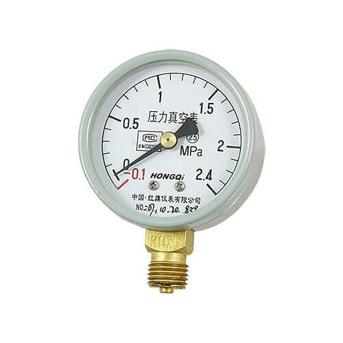 -0.1-2.4 MPa Round Dial Pressure Vacuum Compound Gauge