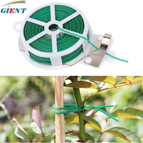 20/30M/50/100M Garden Twist Tie Cable Tie Plastic Cable Tie Wire Cable Reel With Cutter Gardening Plant Bush Flower Cable Tie