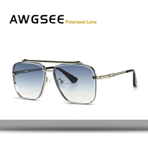 2021 Fashion Classic Mach Six Style Gradient Sunglasses Cool Men Square Luxury Vintage Brand Design Sun Glasses Oculos De Sol