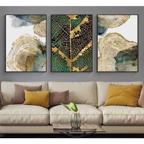 Leaf and Trunk Texture Abstract Wall Art Canvas Painting Nordic Posters And Prints Wall Pictures For Living Kids Home Decoration
