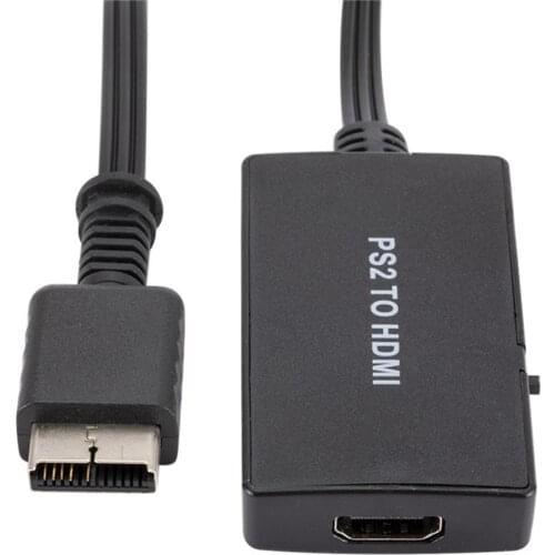 For PS2 To HDMI-Compatible Adapter PS-2 Ypbpr To HDMI-Compatible HD Video Converter Support All PS-2 Display Modes_Black