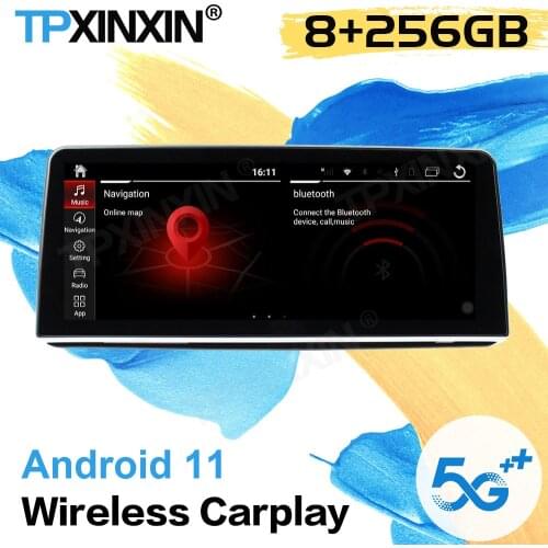 8+256G 1 DIN Car Radio Receiver Android 11 Auto For BMW 7 Series 2016 2017 2018 2019 2020 GPS Navigation Video Player Head Unit