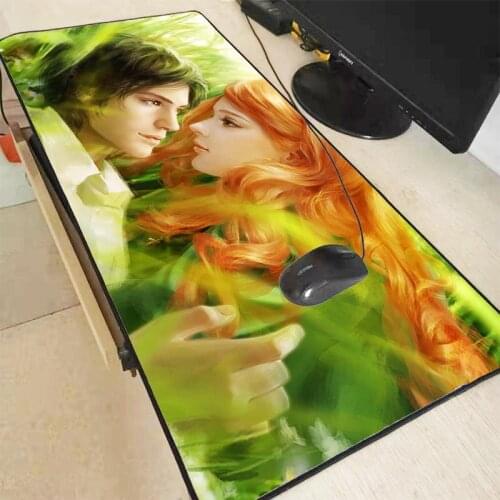 MRGBEST Young Love Large Gaming Mouse Pad Lock Edge Mat for Laptop Computer Keyboard Desk Dota CSGO pad