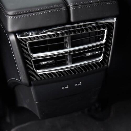 Back Air Vent Decorative Stickers For Tesla Model X Rear Air Outlet Frame Car Stickers Interior Modified Accessories