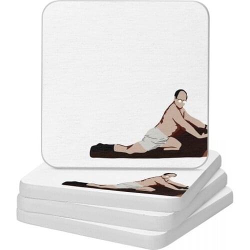 George Costanza Diatom Square Round Shape Coaster Multifunction Cup Bonsai Mat Soap Toothbrush Pad Wholesale 10x10cm