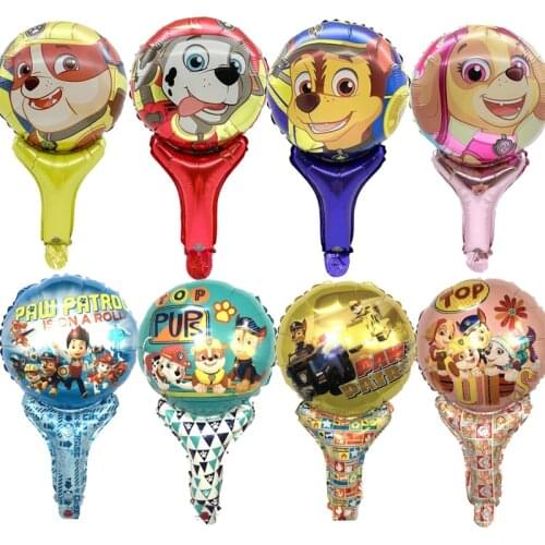 Paw Patrol Birthday Ballons Action Figures Skye Chase Marshall Model Balloon Boys Girls Party DIY Deco Gift Toys For Children