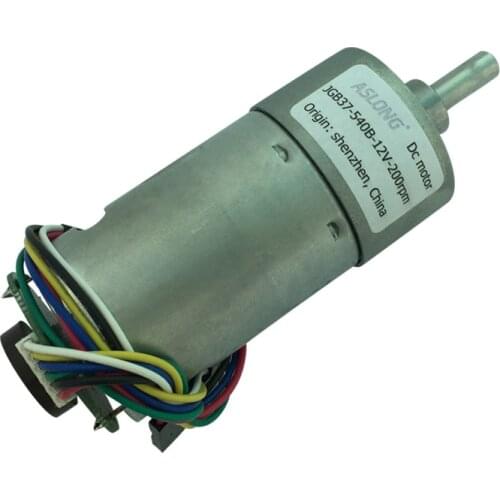 JGB37-540B DC Deceleration Motor Encoder Disc Gear Motor Speed Measuring Motor 6V-12V 7RPM-960RPM