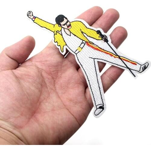 K246 Singer Sticker for Clothing Applications Patches on Clothes Iron Embroidered Patch for Backpack Handbag Badge