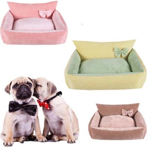 Dog Bed Super Soft Long Plush Dog Cat Pet Mat Padded Dog Bed Winter Warm Pet Sofa Dog Kennel