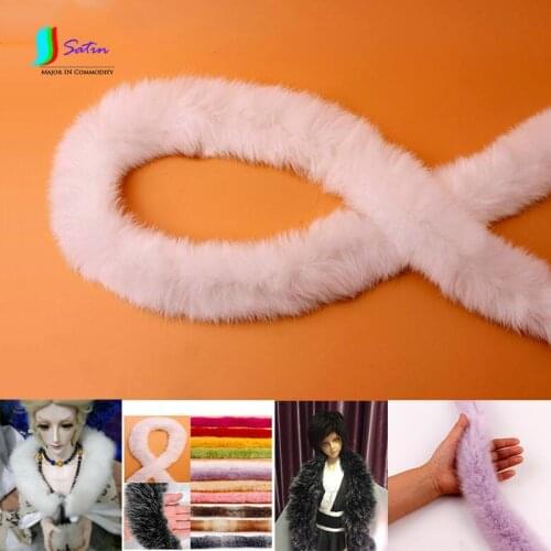 Fur/cuff/scarf/cloak/Shoe Sew Decoration Accessory DIY Material width 60mm Colorful Rabbit Hair Band S0244L