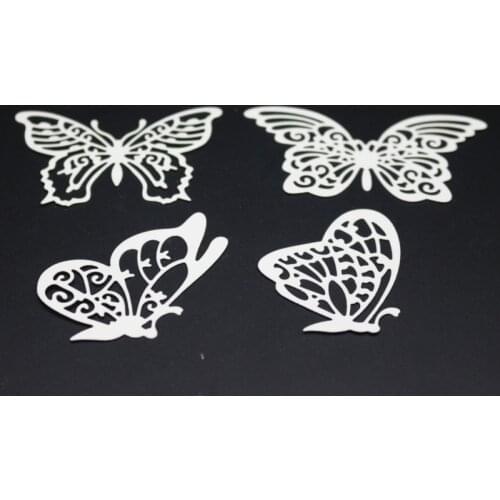 4 Types Butterflies Metal Cutting Dies Mold Animal Frames Scrapbook Paper Craft Knife Mould Blade Punch Stencil Stamps And Dies