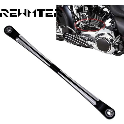 Motorcycle Black & White Round Gear Shift Linkage Lever For Harley Touring FLHT FLHR & Softail 1984-2014 2015 2016 2017 Aluminum