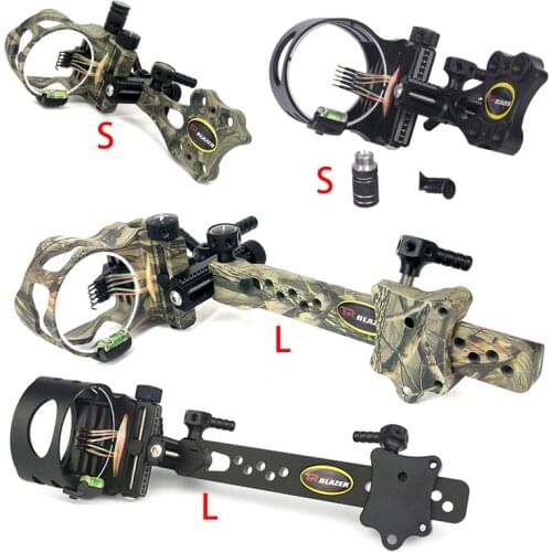 TRBLAZER Bow Sight 5 Pins .019" Micro Adjustable for Compound bow Camouflage and Black Camouflage and Black Hunting