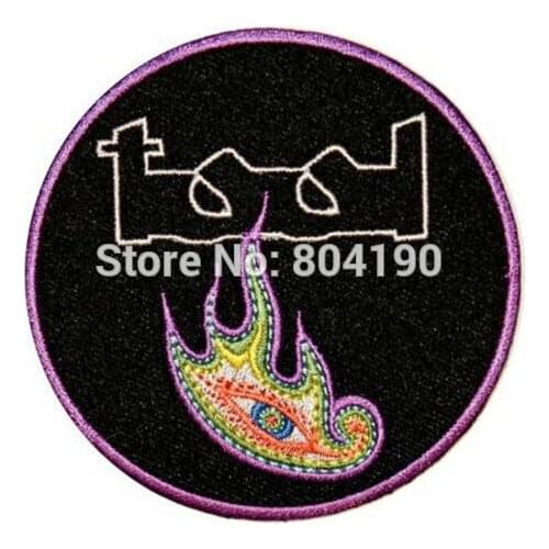 3" Tool Eye Logo Art American Logo Iron On/Sew On Patch Tshirt TRANSFER MOTIF APPLIQUE Rock Punk Badge Free shipping