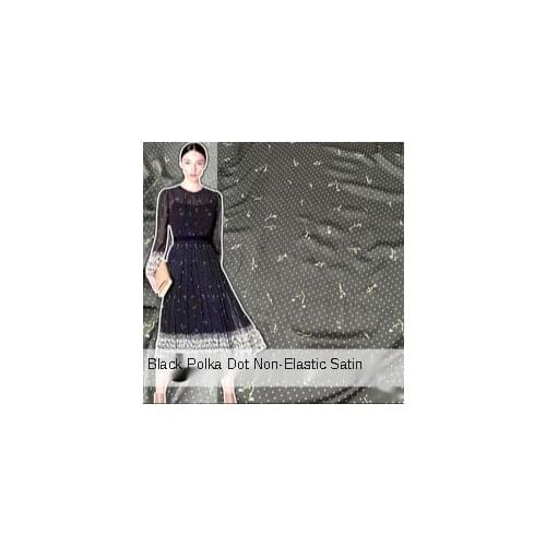 Dyeing Black Dot Shirt Brand Geometric Printing Twill Of Material For Sewing Dress Polyester Fabric Per Meter Alibaba Express