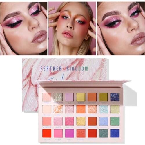 16/28 Color Eye Shadow Palette Easy to Apply Shiny Look Glitter Shimmer Smooth Not Smudge Powder Beauty Lasting Makeup EyesTSLM1
