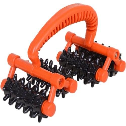 Portable Manual Massager Roller Massager Four -Wheel Massage Body Health Care Leg Foot Massager Tools New