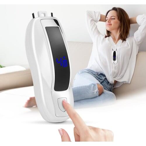 Wearable Air Purifier LED Portable Air Necklace Negative Ion Air Freshener Ionizer Low Noise For Adults Kids The Elderly