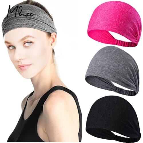 2020 Sport Sweat Headband Anti-Slip Women Men Breathable Basketball Fitness Cycling Yoga Volleyball Cycling Hair Band