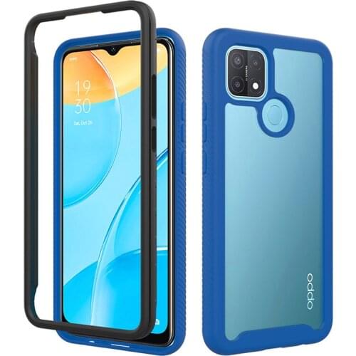Hybrid Rugged Armor PC+TPU Shockproof Case For OPPO A15 A 15 CPH2185 Soft Bumper Hard Back Cover for Oppo A15 OppoA15
