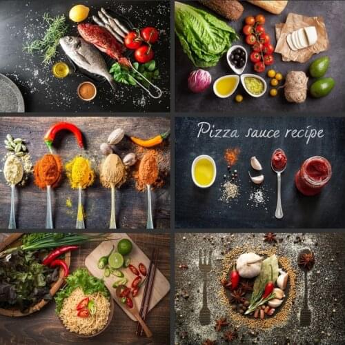 Vegetable Grains Spices Kitchen Canvas Painting Cuadros Scandinavian Posters and Prints Wall Art Picture Living Room Decor