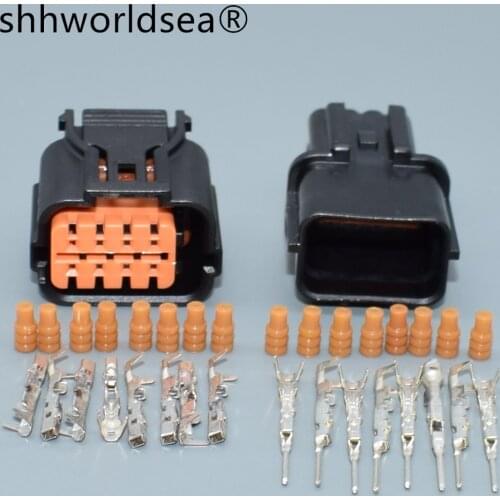 Shhworldsea 8 Hole 0.6mm HP285-08021 male female Automotive Electrical Wire Harness Connector Socket For Hyundai Kia