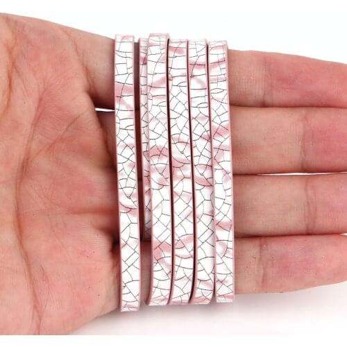 100*0.5cm Broken Glass PU Leather Cord & Rope Diy Jewelry Findings Accessories Jewelry Bracelet Necklace Making Materials