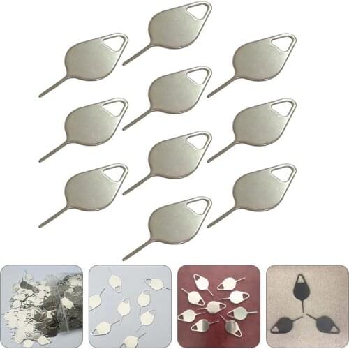 100Pcs Slim Sim Card Tray Pin Eject Removal Tool Needle Opener Ejector For Most Smartphone Card Cutter Pin Opener Removal Tools