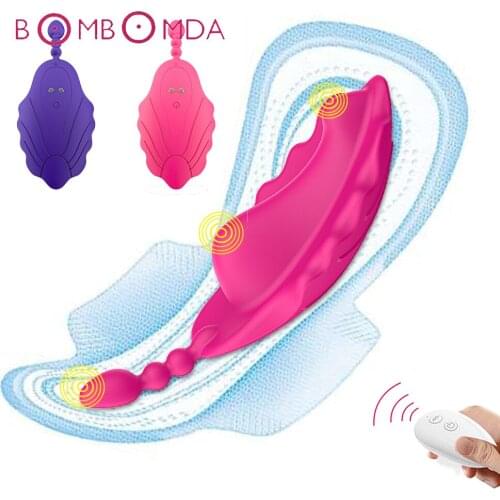 10 Speeds Vibrating Panties Wireless Remote Control Vaginal Clit Stimulation Butterfly Vibrators Erotic Adult Sex Toys For Women