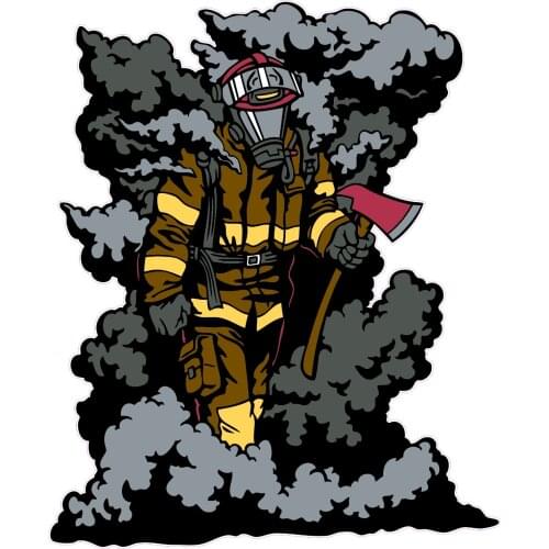For FIRE FIGHTER 3M VINYL DECAL AIR EGRESS EZ NO BUBBLES CAR TRUCK LAP TOP