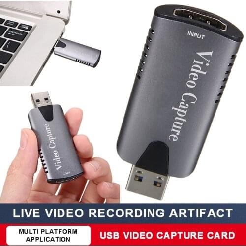 1PC Portable Mini USB 2.0 HDMI-compatible Video Capture Card 1080P HD Recorder For Game Live Streaming