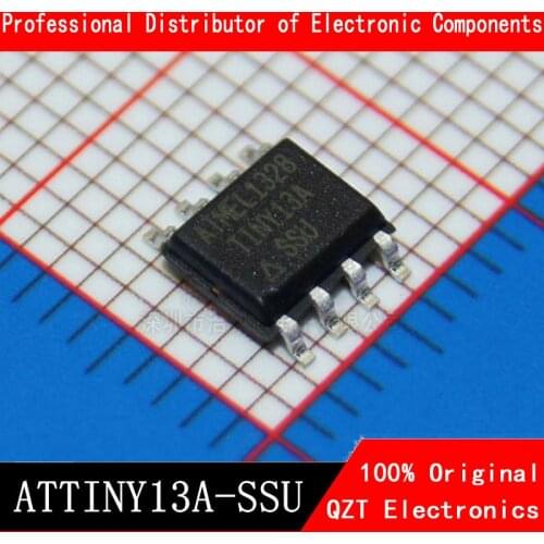 5PCS ATTINY13 ATTINY13A TINY13A MCU AVR 1K FLASH 20MHZ IC ATTINY13A-SSU SOP-8