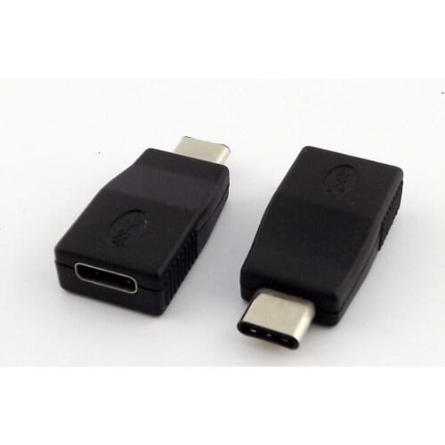 10Pcs USB 3.1 Type-C Male Plug to USB C 3.1 Female Converter Data Power Sync Adapter