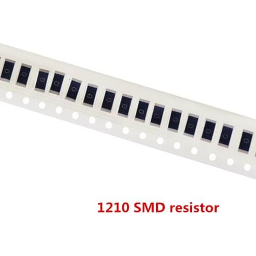 200PCS 5% 1210 SMD resistors assorted kit set ,10 valueX20pcs=200pcs 0R82 0R75 R68 R560 0R50 R47 R33 R22 R150 R100