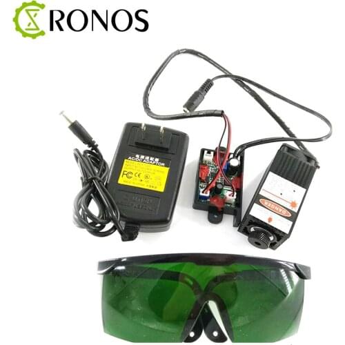 450nm 2500mW TTL Adjustable Focus Blue Laser Module 12V High Power DIY Laser engraver accessories 2.5W laser head+eyewear