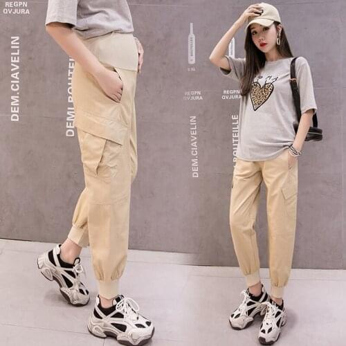 Pregnancy Pants Spring and Autumn Low-waisted Maternity Overalls Wear Maternity Slacks Spring